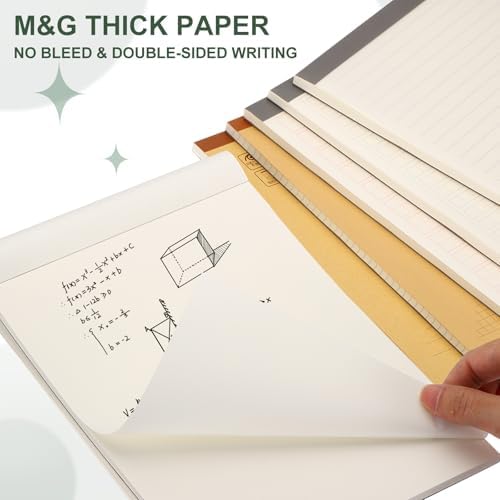 M&G 7x10 Note Pads, 6 Pack B5 Legal Pads 70 Sheets Notepads Writing Pad College Ruled Lined Memo Paper Tablet for Work Writing Note Taking