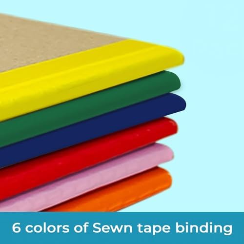 Rosmonde 50 Pack A5 Kraft Notebook, Wide Ruled, Bulk Journal Notebook A5