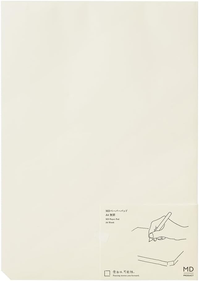 Midori 15236006 Memo MD Paper Pad, A4, Unruled