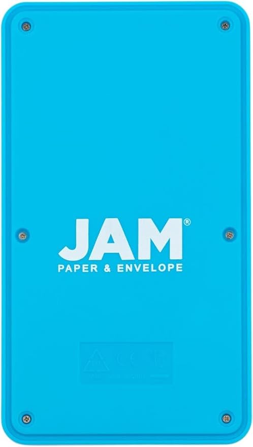 JAM PAPER Desktop Calculator - 10 Digit LCD Display - 3 3/4 x 6 3/4 Inches - Red & Blue Combo - Bulk 10/Pack