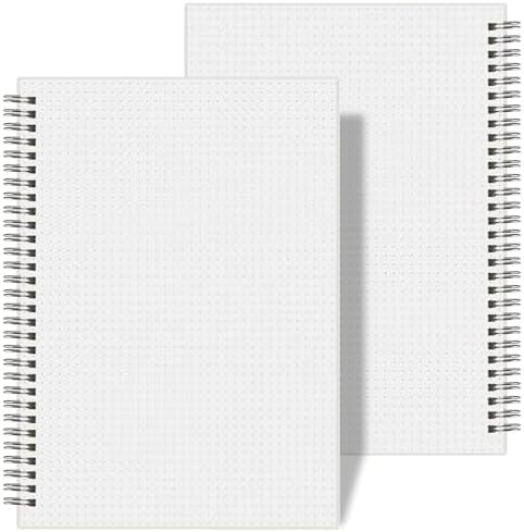 AHGXG Dotted Journal Spiral Notebook, 320 Pages, B5 (7.3"X 10")