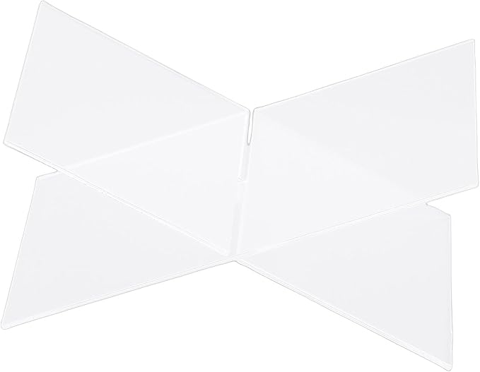 Pissente Acrylic Book Stand, Transparent Design, Lightweight and Portable Open Book Holder for Recipes and Textbooks