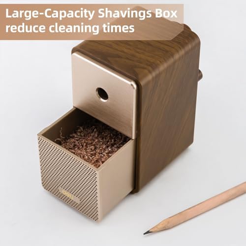 Deli Manual Pencil Sharpene, Brown