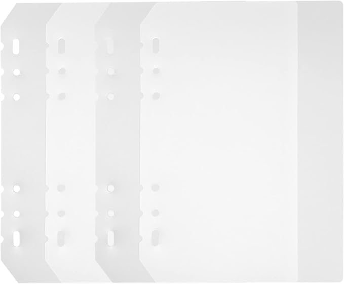 Zelten Refills/Loose Leaves for A5 Cover Ring Binder/Personal Organizer/Planner(A5 6 Holes, Divider 4 PCS)