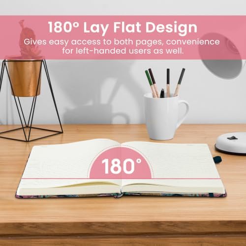 Taja Pretty Journal for Women, 5.7" x 8.3" Lined Notebook for Journaling