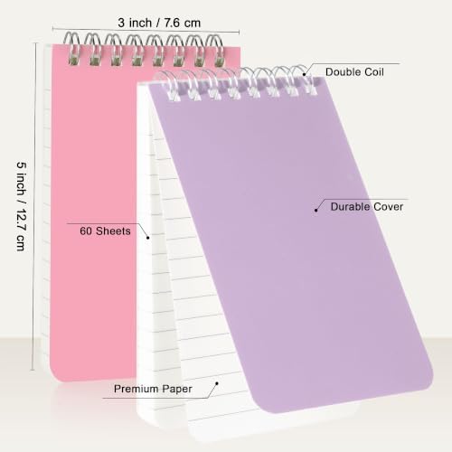 42 Packs Small Notebooks Bulk, 6 Assorted Colors