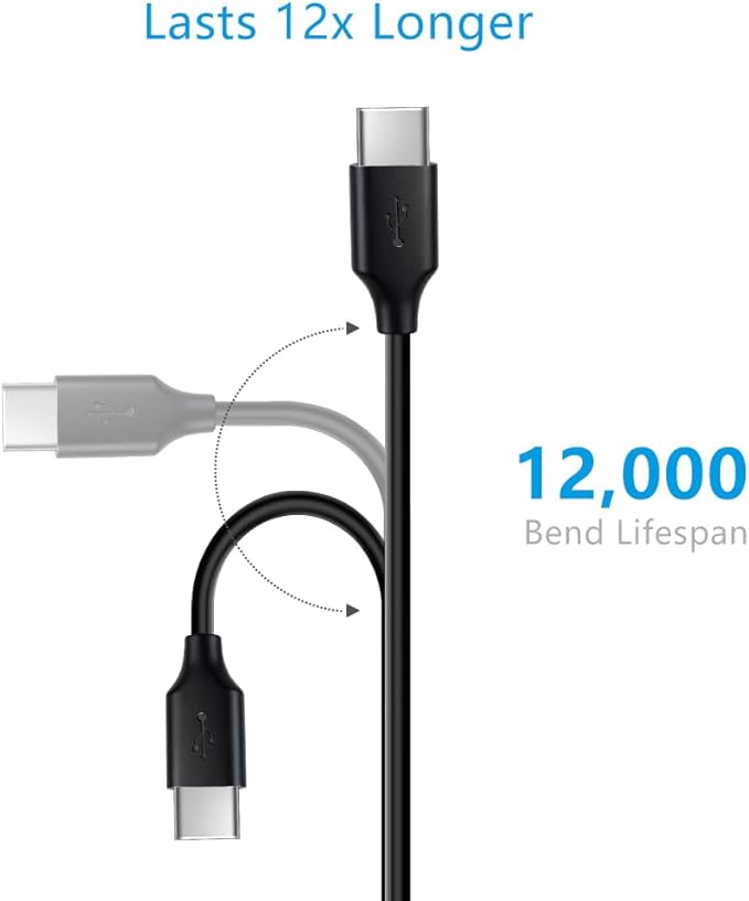2 Pack USB & USB C Charger for TI 84 Plus CE, Data Cable for Texas Instruments Calculators TI-84 Plus CE/C Silver, TI 89 Titanium, TI Nspire CX/TI Nspire CX CAS -5ft