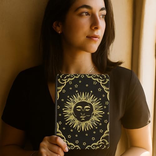 Dot Grid Journal with 160GSM Thick Paper, 192 Pages, A5 Dotted Notebook for Work, School, Travel | 180° Lay Flat, Foil Stamped Cover, Elastic Band, 2 Bookmarks & Inner Pocket (Black)