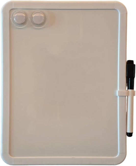 Magnetic Whiteboard, Erasable Notepad, Portable Drawing Board, Teaching Whiteboard, Magnetic Dry Erase Board for Lockers, 8.5“ x 11” with Marker and 2 Magnets(White)
