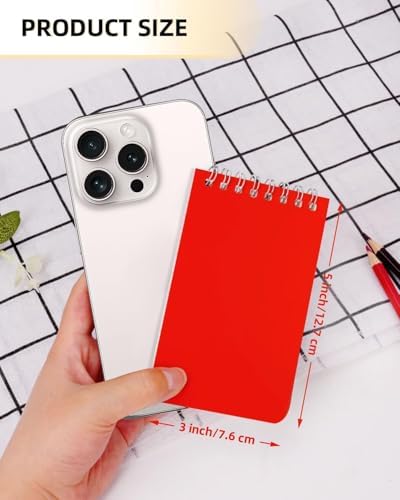 Dynta Mini Spiral Notebooks Bulk 3x5 Inch Memo Pads, Small Notepad Top Bound
