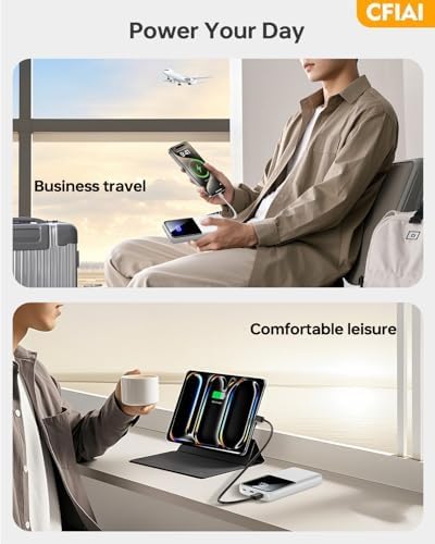 Portable Charger Power Bank, 50% Larger Capacity 15000mAh Battery Pack with Built in Cable, 22.5W Fast Charging Travel Camping Essential Powerbank for iPhone 17 16 Pro iPad Samsung S26 Google etc