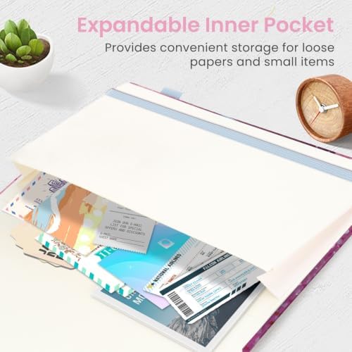 Taja Pretty Journal for Women, 5.7" x 8.3" Lined Notebook for Journaling