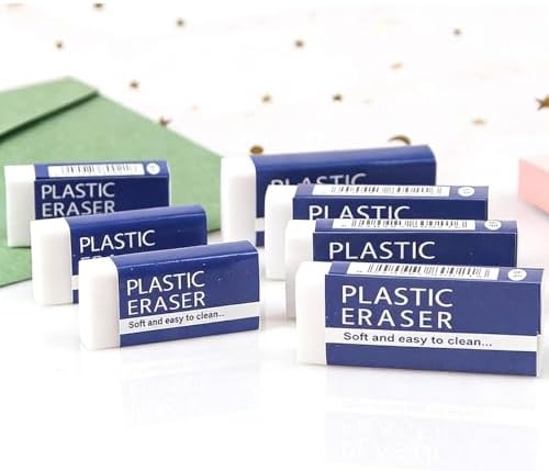 PVC Block Eraser White, 1 Box of 30 Packs, Clean and Precise, Minimum fragmentation, Easy to Wipe and Clean (L-30Pack)