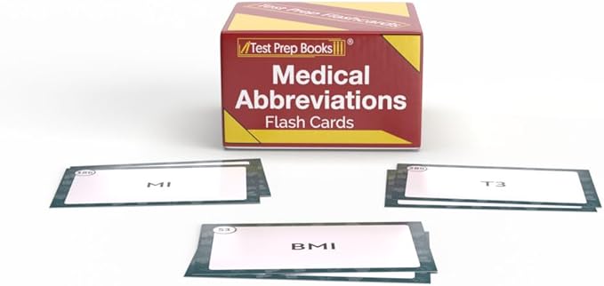 Medical Abbreviation Study Cards: Medical Abbreviations and Acronyms for Students [Full Color Cards]