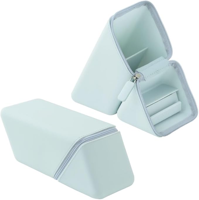 Sonic Caxsta Portable Pen Holder Wide with Drawer, Light Blue FD-2045-LB