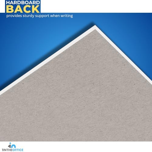 1InTheOffice Steno Pads Spiral 6x9 Quad Ruled, Graphing Paper Notebook Spiral, Top Bound, Graph Ruled, White, 80 Sheets, (6 Pads/Pack)