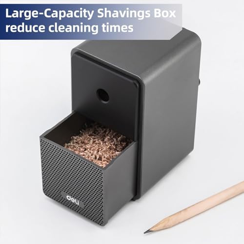 Deli Manual Pencil Sharpener, Black