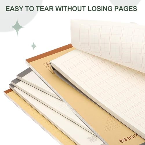 M&G 7x10 Note Pads, 6 Pack B5 Legal Pads 70 Sheets Notepads Writing Pad Grid Chinese Memo Paper Tablet for Work Writing Note Taking Chinese