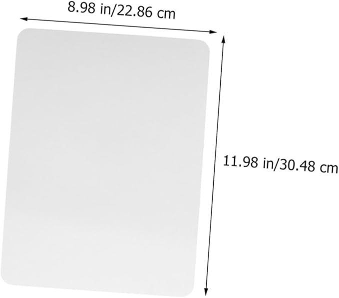 Angoily 2pcs Double-Sided Dry Erase Lapboards Portable Plastic Writing Boards Reusable Whiteboards for Classroom Students Teachers Erasable Note Taking