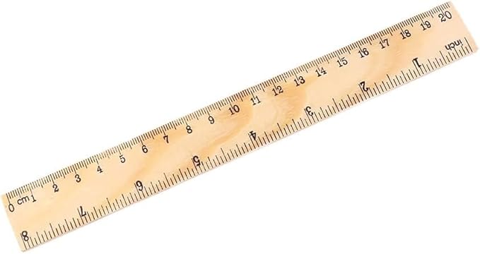 1Pc Wooden Rulers Measuring Tool School Supplies Straight Rulers Teacher Stationery 20cm Children Drawing Rulers Drafting Tools and Drafting Kits