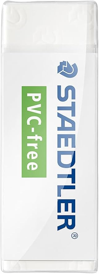 Staedtler PVC Free White Block Erasers, Latex-Free, Premium Quality, Pack of 20, 525 B20