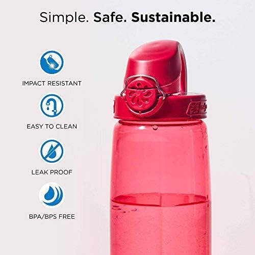 Nalgene Sustain Tritan BPA-Free On The Fly Water Bottle Made with Material Derived from 50% Plastic Waste