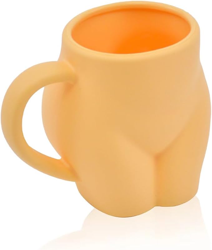 Coffee Mug 360ml:Hippie Hops - Silicone Handled Unbreakable Cups, Hot/Cold Drinks, Dishwasher-Microwave-Freezer-Oven Safe