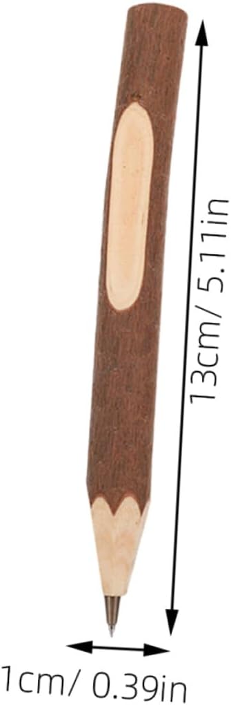 Natural Tree Branch Wooden Ballpoint Pens 13cm Biodegradable Wood Pens 10pcs Multi-function Writing Accessories for School and Office Use