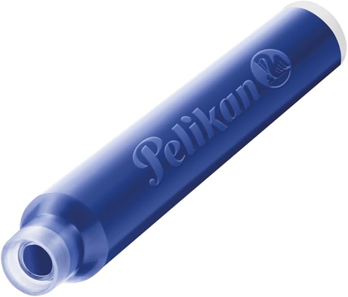 Pelikan 4001 TP/6 Ink Cartridges for Fountain Pens, Royal Blue, 0.8ml, 6 Pack (301176)