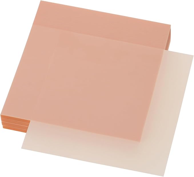 ONLYKXY 4 Pack Transparent Sticky Notes 3x3in Waterproof Self-Stick Book Tabs 200 Sheets PET Markers Sticky Notes Pad (Light Pink)
