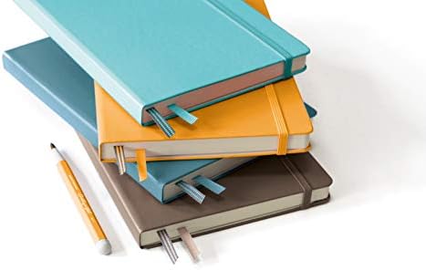 LEUCHTTURM1917 - Notebook Hardcover Medium A5-251 Numbered Pages for Writing and Journaling (Stone Blue, Plain)