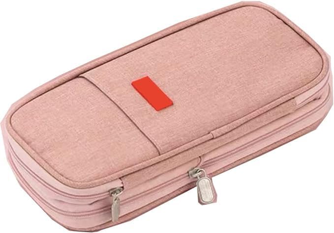 Arnuixty Large Storage Pencil Case Pen Bag with Zipper Big Capacity Pouch Organizer for Office Travel Holder Box