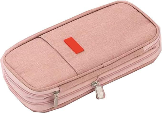 Arnuixty Large Storage Pencil Case Pen Bag with Zipper Big Capacity Pouch Organizer for Office Travel Holder Box