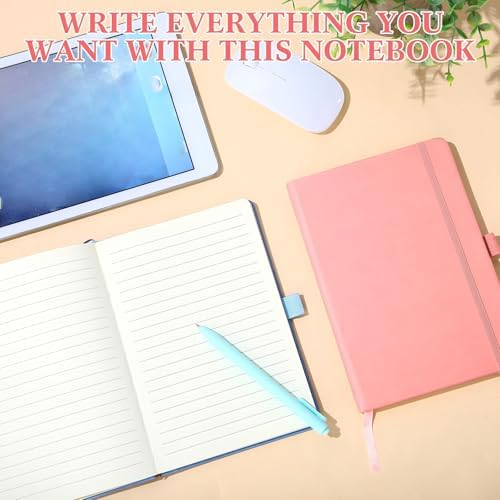 Laumoi 7 Pack Hardcover Lined Journal Notebooks Bulk,Fashion Color,A5
