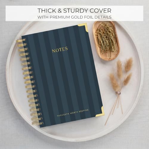 Aesthetic Thick Spiral Notebook With Tabs - Journal For Women Size B5
