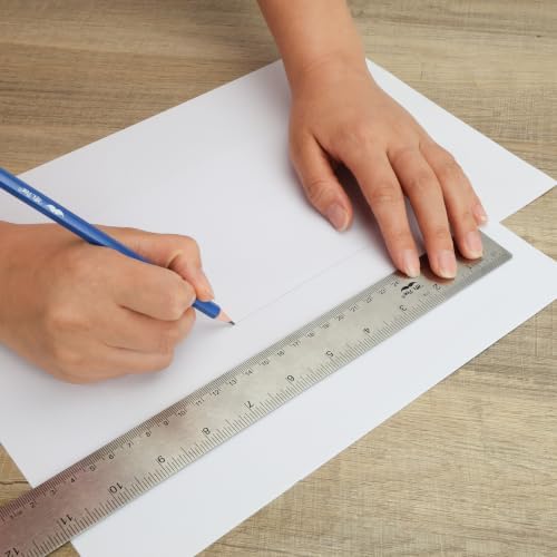 Mr. Pen- Metal Ruler with Non-Slip Cork Back, 12 Inch