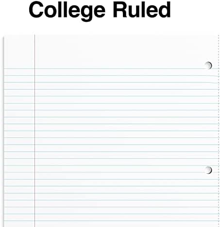 Staples 1-Subject Notebook, 8.5x11 Inch, College Ruled, Blue, 3-Pack
