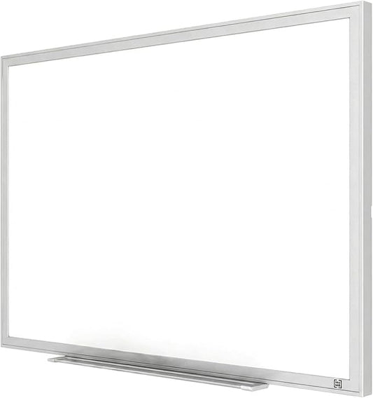 TRU RED Melamine Whiteboard | Dry Erase Board for Wall, White Board with Gray Frame, 2 ft x 1.5 ft