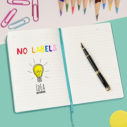 Journal notebook (A5-Lined, Turquoise Color),192 Pages, Medium 5.7X8.3 inches - 80 gsm Thick Paper, Hardcover