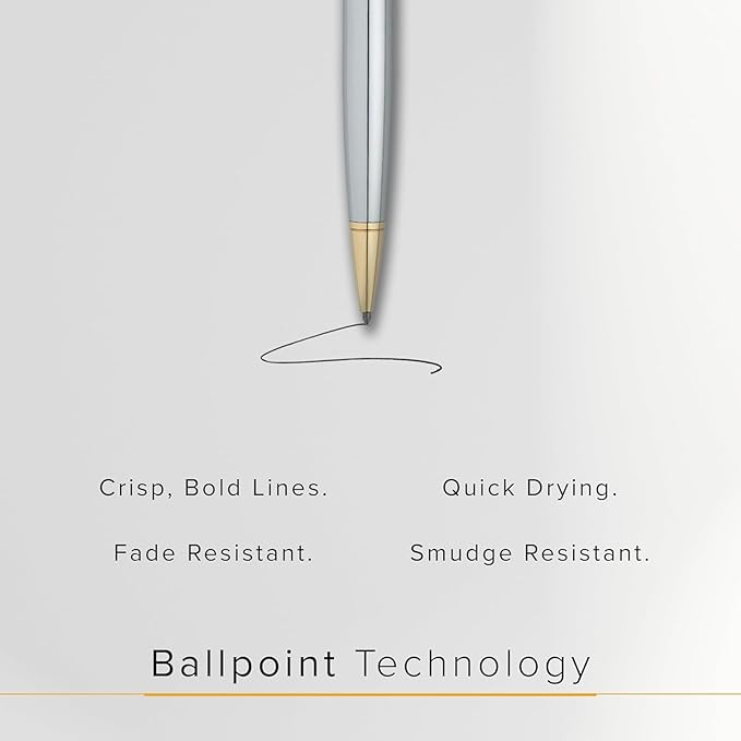 Cross Ballpoint Pen Refill - Refill for Consistent Ink Flow - Quick-Drying - Blue - Broad - 2Pack