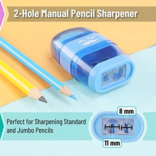 Mr. Pen- Pencil Sharpener & Eraser, 4 Pack