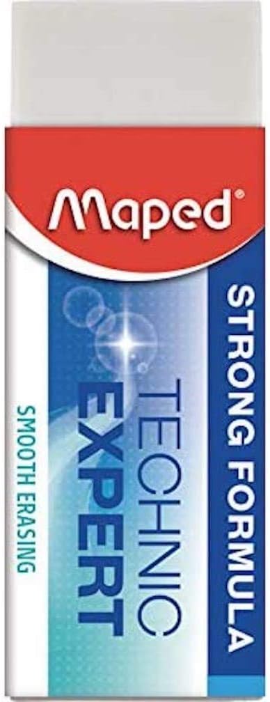Maped Technic Expert Vinyl Eraser, Premium Soft Material, Latex Free, Pack of 2 (105849)