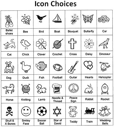 Iron On Clothing Labels (Qty 50) - Personalized with a Name and/or Number - Color, Font and Icon Choices - Laundry Safe - Comfortable - Guaranteed!