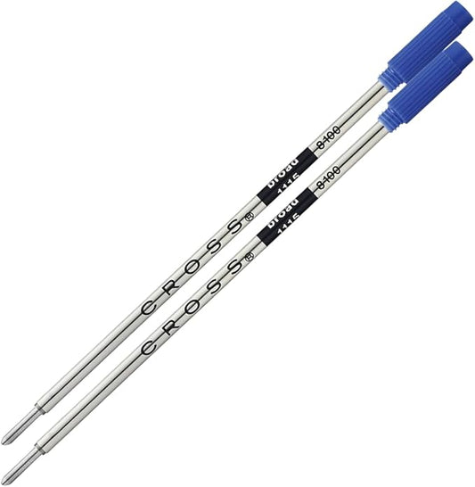 Cross Ballpoint Pen Refill - Refill for Consistent Ink Flow - Quick-Drying - Blue - Broad - 2Pack