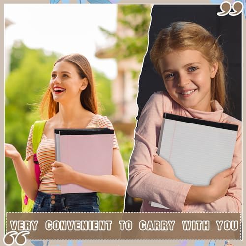 Fuutreo 8 Pcs Legal Pads 8.5 x 11 Colored Note Pads, Pastel Color