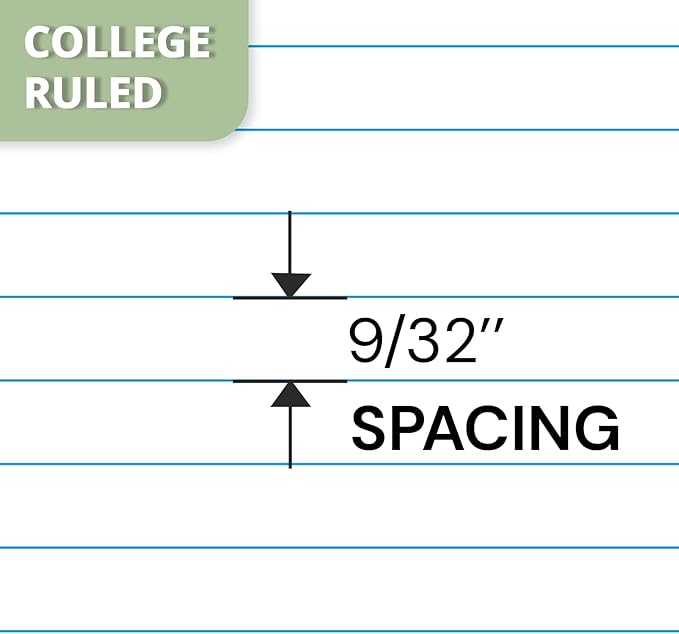ONAVIA 3 Subject Spiral Notebook, 5 Pack, College Ruled, 8 x 10.5 in, 120 Sheets, 3-Hole Punched with Dividers and Double-Sided Pockets for School, Study, Homework, Pink