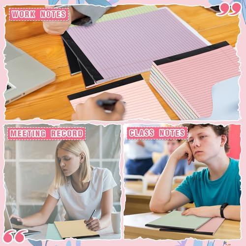 Fuutreo 8 Pcs Legal Pads 8.5 x 11 Colored Note Pads, Macaron Color