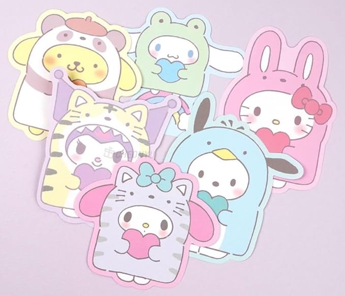Generic Cute Stationery Writing Paper and Envelopes Set, 8 Letter Papers, 4 Envelopes, and 4 Stickers Included (Kitty)