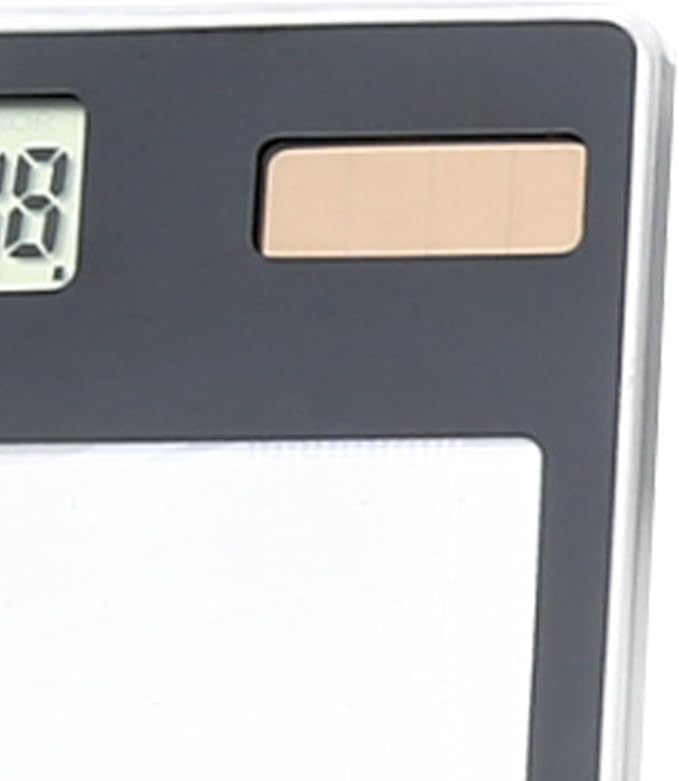 Solar Powered Calculator, Touch Screen 8 Digit LCD Display, Transparent Calculator for Office School Home with Lightweight and Compact Designf Business People and Family Use