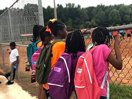24 Pack Bulk Backpacks with School Supplies for Kids - Trailmaker Wholesale Backpack and School Supplies Kits (Girls Colors Pack)